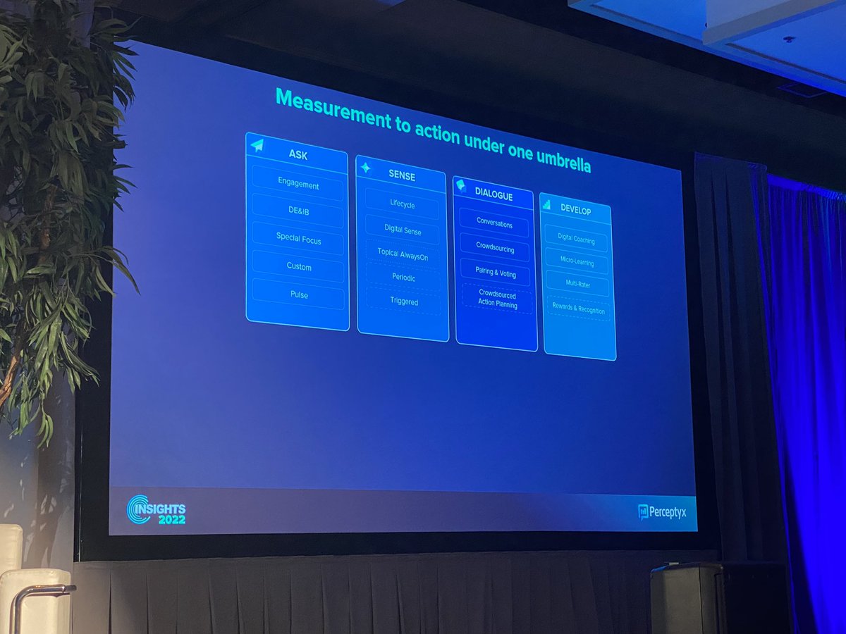 StaciaGarr's tweet photo. More product details. Ask = historical @perceptyx. Sense = Cultivate. Dialogue = Waggl. Develop = historical Perceptyx 360s, combined with coaching capabilities of Cultivate, combined with learning from LinkedIn Learning and @HarvardBiz. #insights2022 https://t.co/gojSqudJ5p