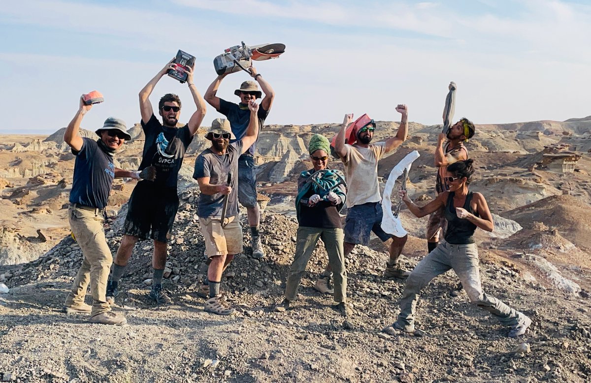 Our 4.5-month western US expedition is underway! Follow the @naturalsciences <a href="/NCStateSciences/">NC State Sciences</a> #dinodig22 crew across 5 basecamps, 3 states, 7 ancient ecosystems, &amp; ~80 million yrs. Scroll through this thread for our itinerary, links to live-stream events, summer playlists, &amp; more