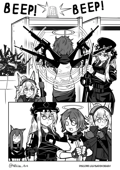 Elite 2 Exusiai attempting to enter the airport.

#Arknights #アークナイツ #明日方舟 