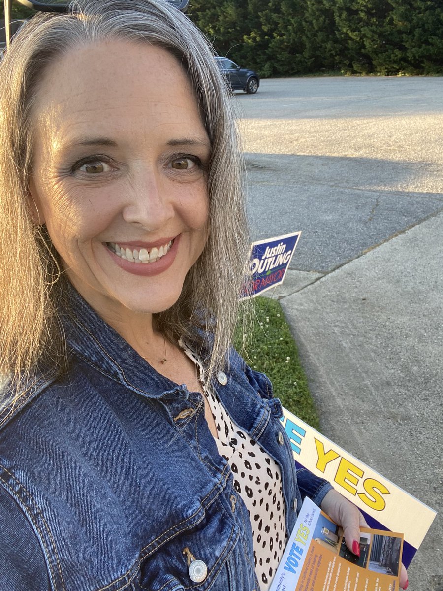 Helping make sure voters are aware of the questions on the ballot. Vote today!