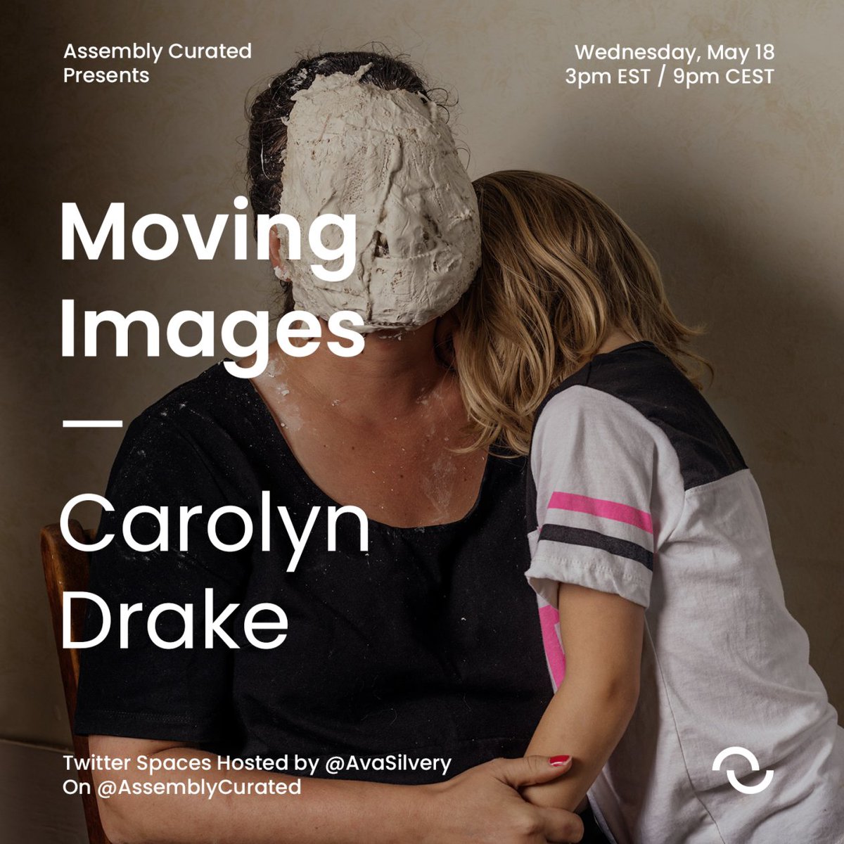 Mark your calendars for #MovingImages Twitter Spaces featuring a very special conversation with <a href="/StudioDrake/">CarolynDrakeStudio</a> hosted by @AvaSilvery on <a href="/AssemblyCurated/">Assembly Curated</a>

May 18 at 3pm EST 🎙

x.com/i/spaces/1mrxm…