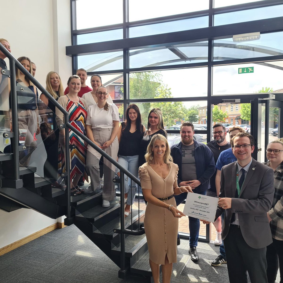 UKinsuranceNET's tweet photo. UkinsuranceNET have adopted St Teresa’s Hospice in Darlington as their charity of choice for 2022. 
We look forward to contributing towards the fantastic work that they do there 💙🧡 https://t.co/HDLiRwmTnQ