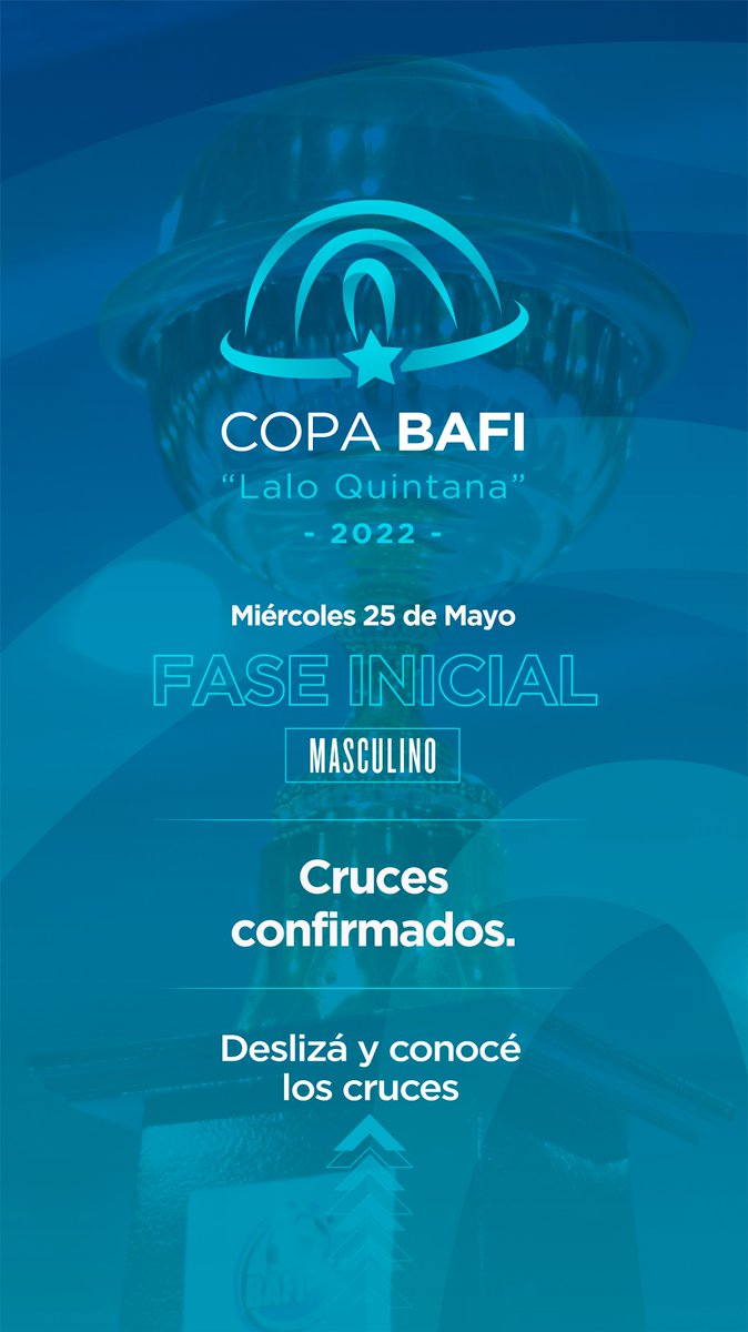 bafi_futsal's tweet photo. 📢 Acá están los cruces de la #FaseInicial  

💥#CopaBAFI  | 🏆"Lalo Quintana 2022" 

📅 25 de Mayo 
☑️ Reglamento #EliteBAFI 
☑️ Canchas con Medidas Oficiales  

#SomosFutsal | #SomosBAFI https://t.co/QckrTBEzHc