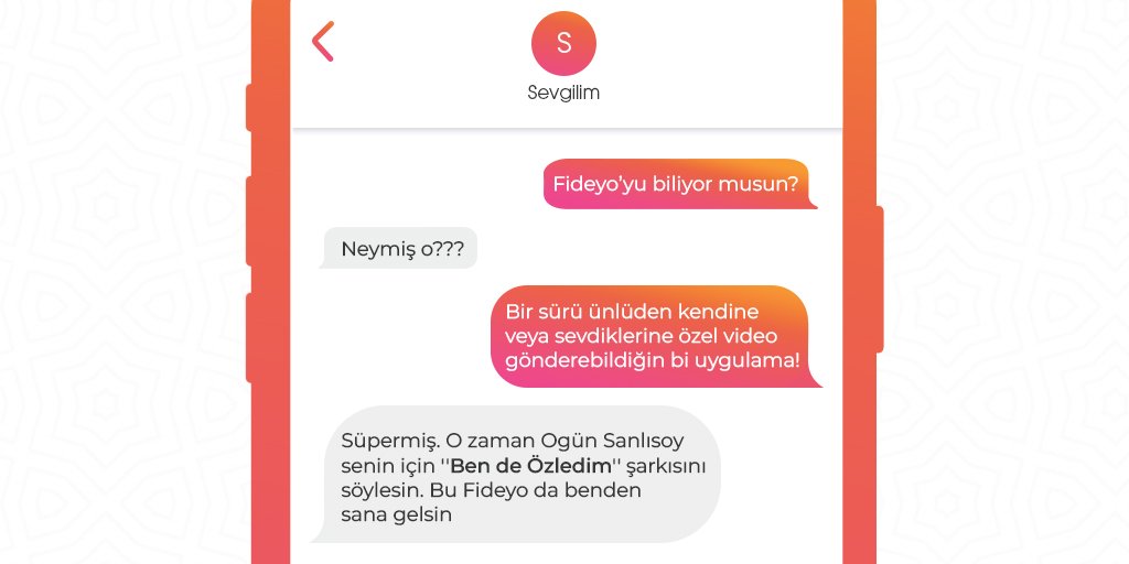 Fideyo'nun ne olduğunu bilmeyen kaldı mı?🙄 Eğlenceli video fikirlerinizi sevdiğiniz ünlüler tarafından sevdiklerinize gönderin.📲

fideyo.com

#farklıhediyeler #farklıfikirler #sürprizhediye #sürprizdoğumgünü