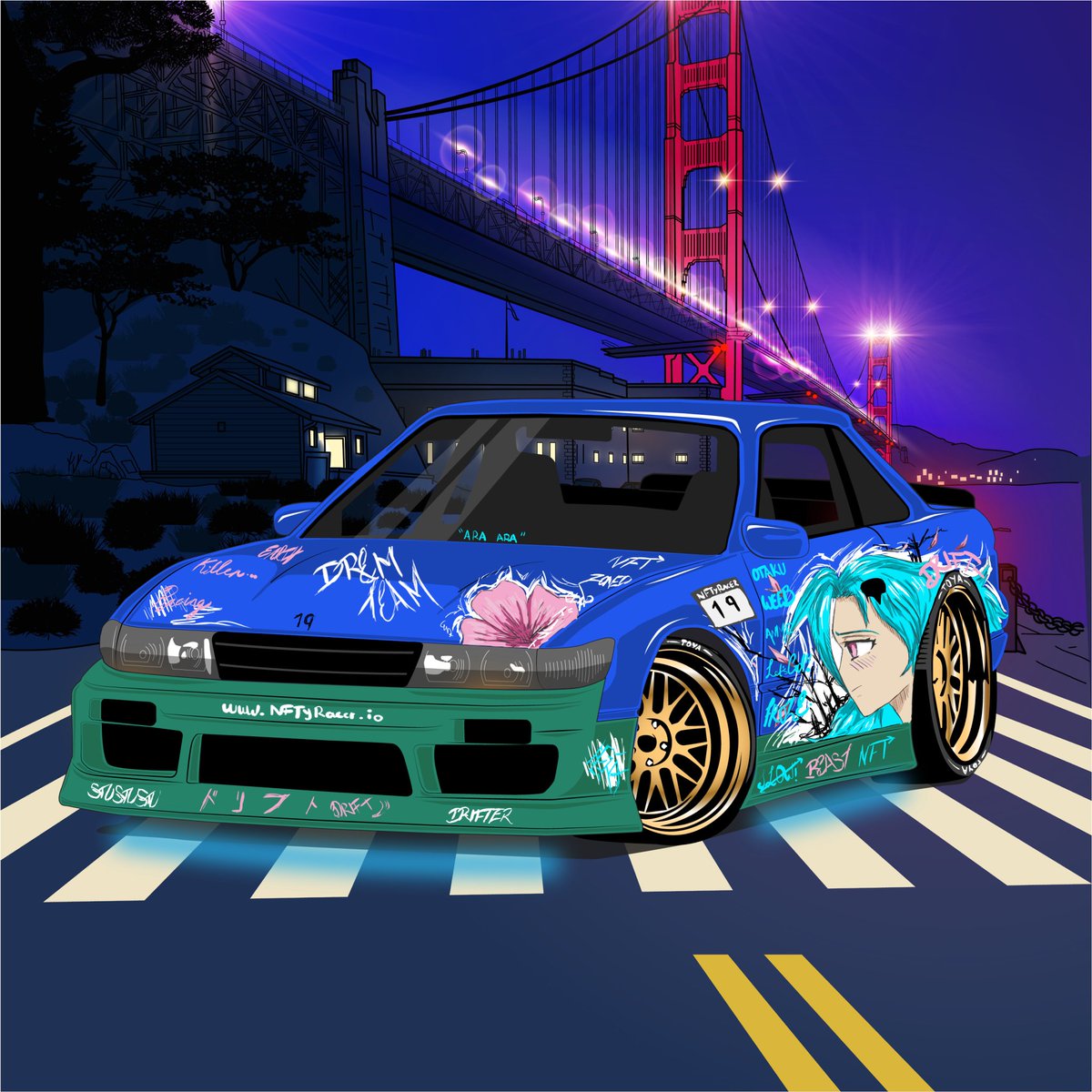 NFTyRacer's tweet photo. 🎉@NFTyRacer has three collections up right now!
  
Fresh PFPs of our legendary drift cars: 
🏎️S13:
https://t.co/k3OUcKR8PM
🏎️AE86:
https://t.co/g0rSW7NFvY
🏎️2JZ: 
https://t.co/ihfNHlxtNV

🏁Come grab them now, while SOL is still cheap!
#NFTdrop #NFTcollections #drifto https://t.co/GEuUb2Ikri