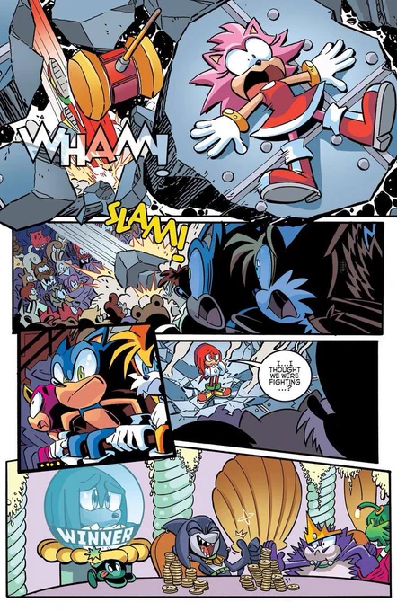Sonic giving that look to Knux for messing with Amy 👁️👁️ https://t.co/coWSXCIV65 
