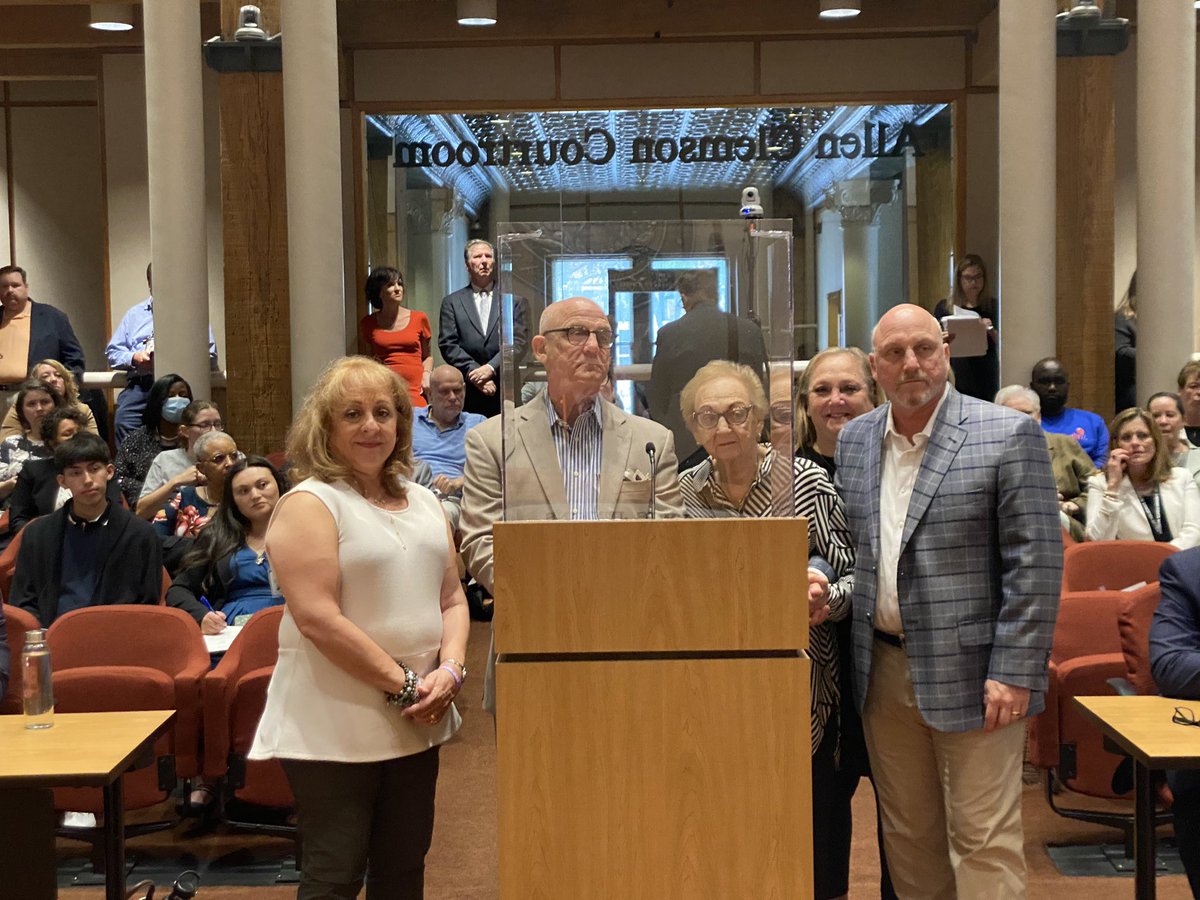 JudgeClayJ's tweet photo. The court honored #MaxGlauben , Holocaust survivor, purveyor of grace and love, father of the @dhhrm_org and the driving force behind the #Upstander Movement❣️ If he can forgive ( not forget) and love;so can we. When you see injustice anywhere, be an upstander! https://t.co/wvWdNySiKn
