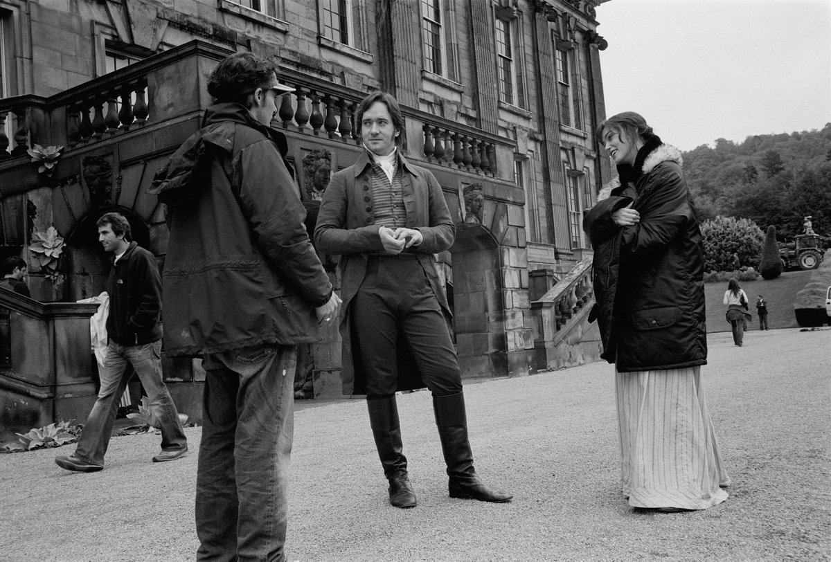 pandparchive's tweet photo. the cast of pride &amp; prejudice (2005) behind the scenes photographed by greg williams https://t.co/m97eKahsL8