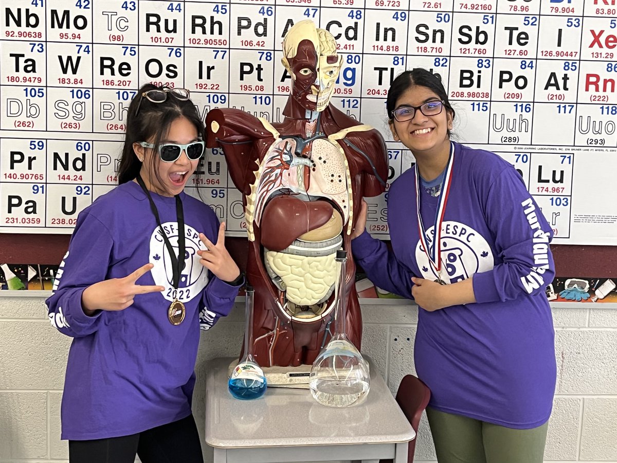 ESS_Guidance's tweet photo. Congratulations and Good Luck to Nina Graciano and Harshita Srikanth who are participating at the Canada Wide Science Fair this week! ⁦@eastside_ravens⁩ ⁦@HPEschools⁩ ⁦@QRSTF⁩ https://t.co/53gWc57aOr