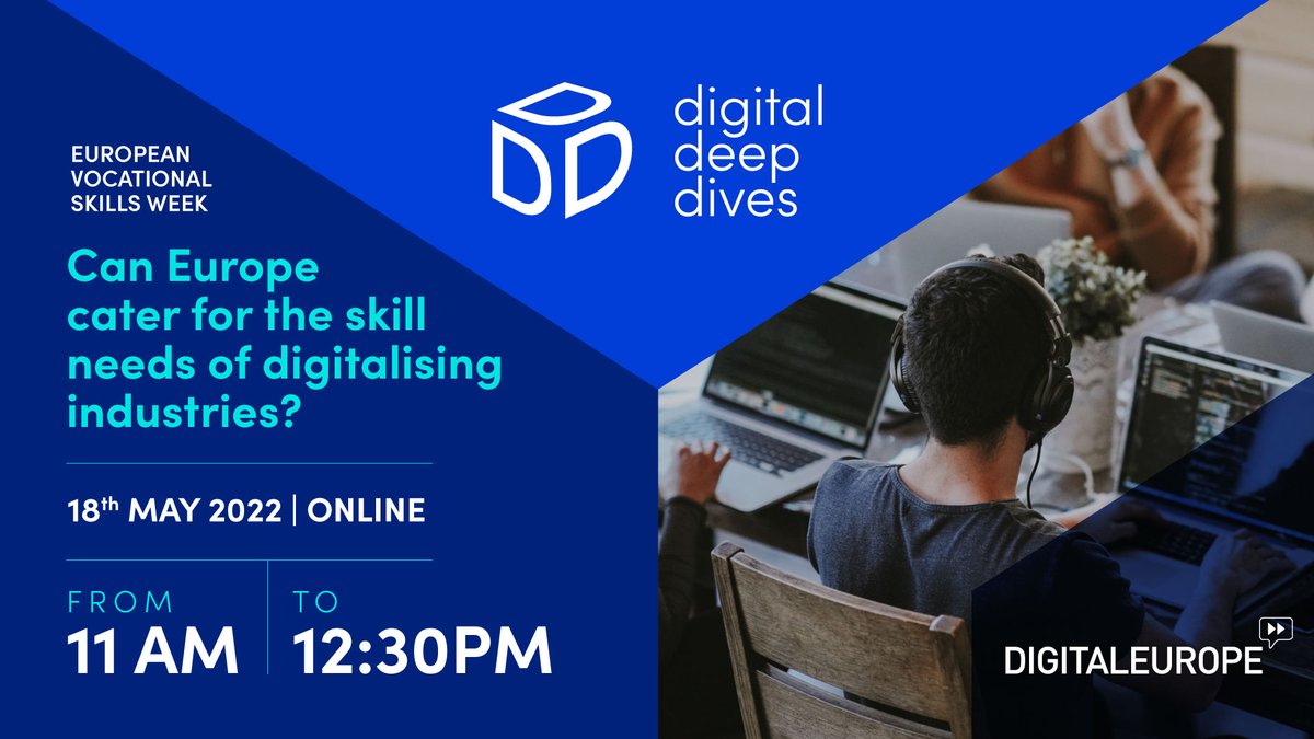DIGITALEUROPE's tweet photo. 🚨 Last chance to register! #DigitalDeepDives

Tomorrow we'll delve into the world of #digitalskills and discuss whether 🇪🇺 is on course to meet its #DigitalDecade targets by 2030. Join us from 11:00 CEST.

Secure your spot 👉 https://t.co/j3PTQVN6U1 https://t.co/qKrIqKOalp