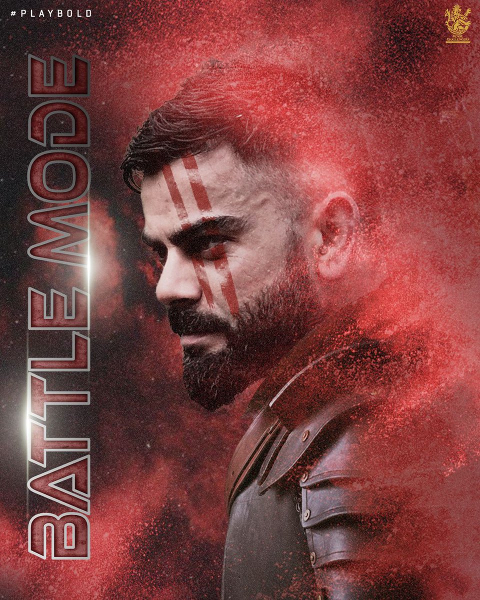 RCBTweets's tweet photo. Virat Kohli is ready to switch to BATTLE MODE tomorrow. 🔥👊🏻

#PlayBold #WeAreChallengers #IPL2022  #Mission2022 #RCB  #ನಮ್ಮRCB https://t.co/mKbTAbl8AX