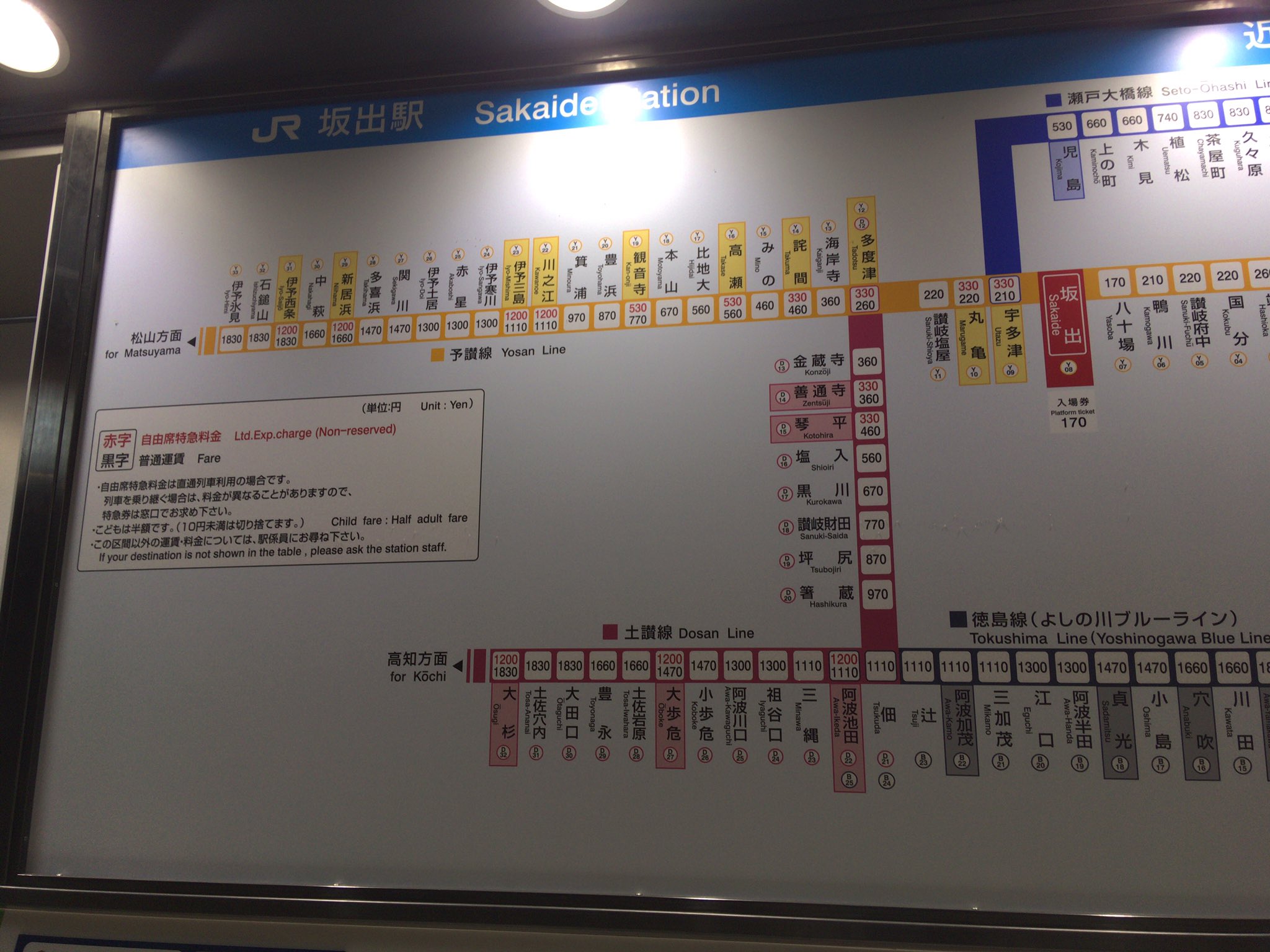 東武東上線　大山駅券売機運賃表2枚 大山駅｜東武鉄道公式サイト