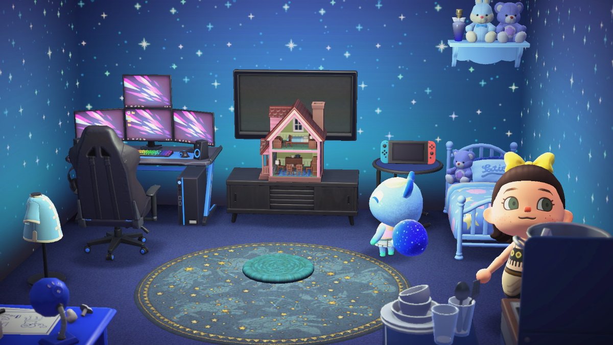 castawayisle's tweet photo. ione is a gamer girl we love to see it #AnimalCrossing #ACNH #NintendoSwitch https://t.co/WNUCPWXVvg