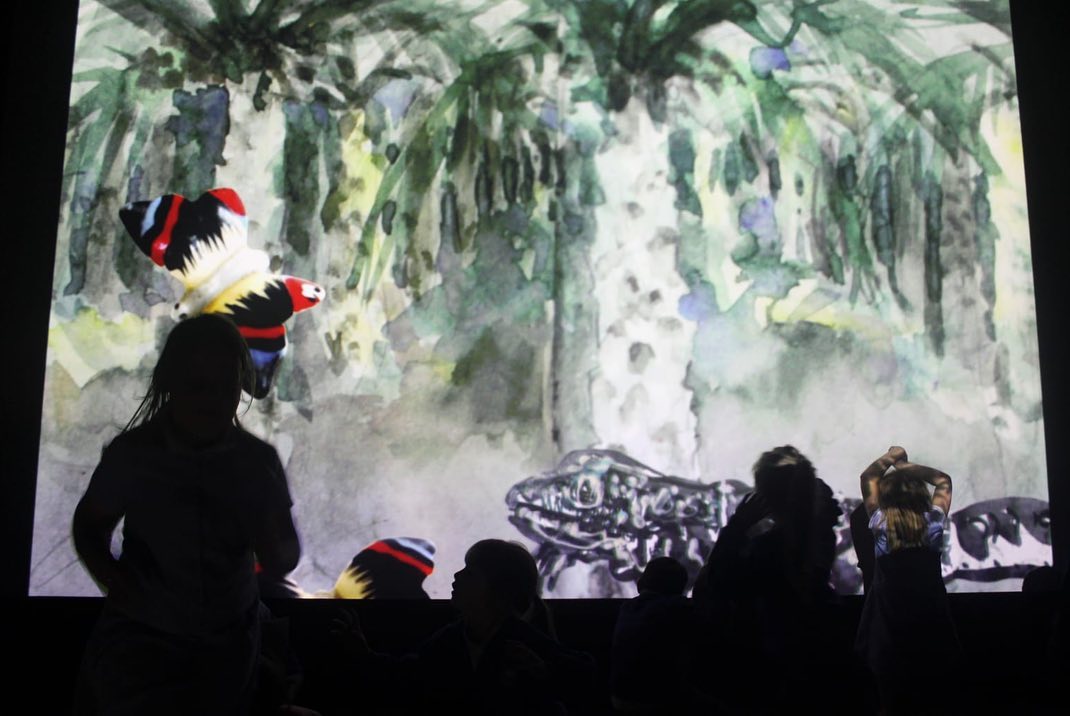 CASTCornwall's tweet photo. Our black box screening space has been transformed into an immersive learning environment as part of our Art Lab programme for primary schools developed by Lucy Grant and Kate Turner.

#castcornwall
#helston
#cornwall
#learning https://t.co/ZrML5rtj5W