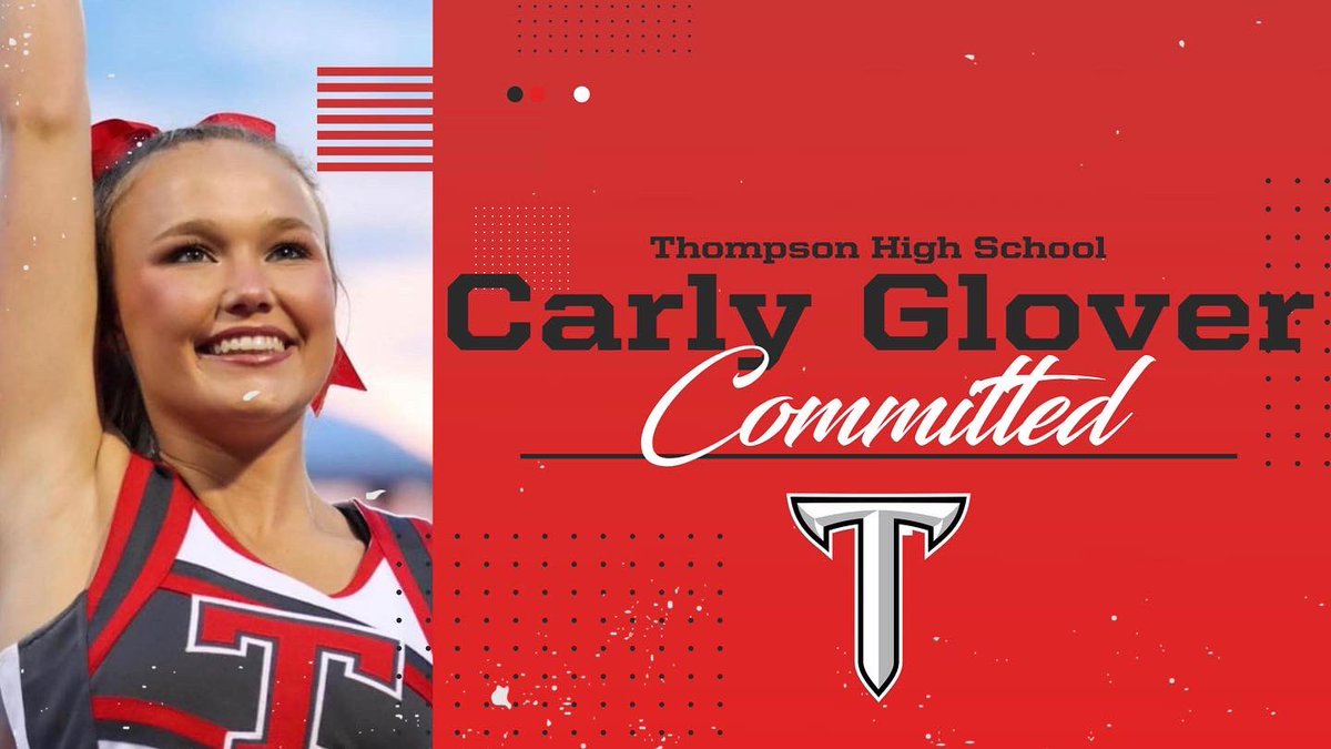 ThompsonCheer's tweet photo. Congratulations @carlyglover19 on becoming the newest member of Troy University Cheerleading! #gotroygo ♥️ https://t.co/LaM9Dyndmf