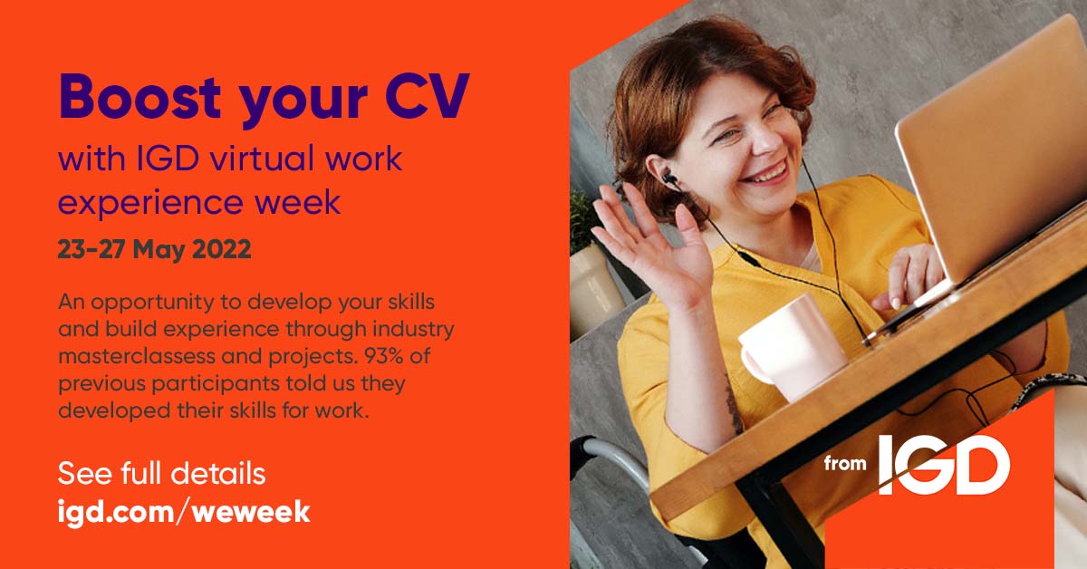 Sarah McCarthy (@sarah_igd) on Twitter photo Don't miss the next work experience week <a href="/fromIGD/">Institute of Grocery Distribution (IGD)</a>. There's still time to sign-up! Don't miss the next work experience week <a href="/fromIGD/">Institute of Grocery Distribution (IGD)</a>. There's still time to sign-up!