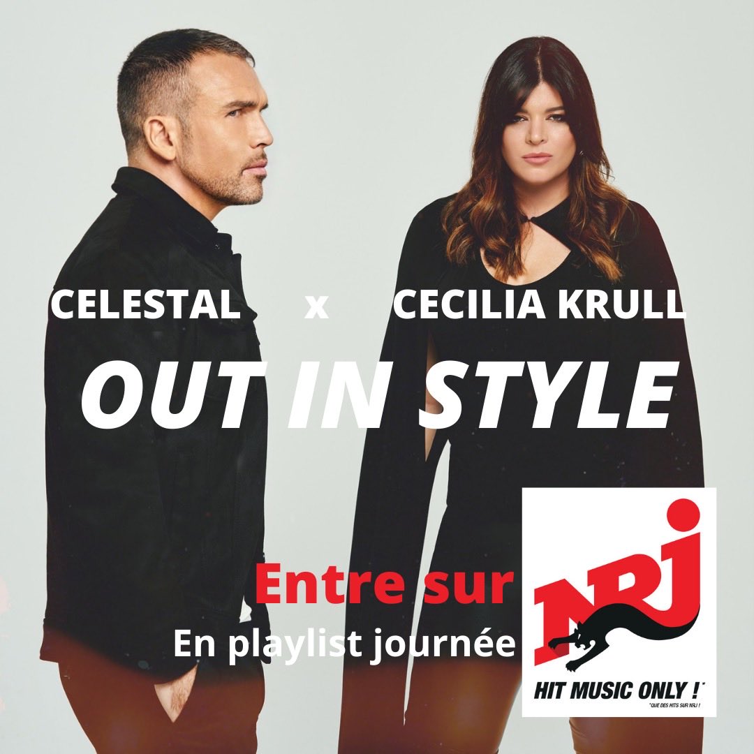 _twinmusic_'s tweet photo. New ! #outinstyle en #playlist sur @NRJhitmusiconly 🔥 Bravo @CelestalMusic et @CeciliaKrull, et toute l’équipe @_twinmusic_ 🎶
Écoutez « Out in style » ici : https://t.co/EuhZgv4FWG
#celestalmusic #ceciliakrull #lacasadepapel #playingonnrj #nrjhitmusiconly #twinmusicteam https://t.co/NccpQtKdm2