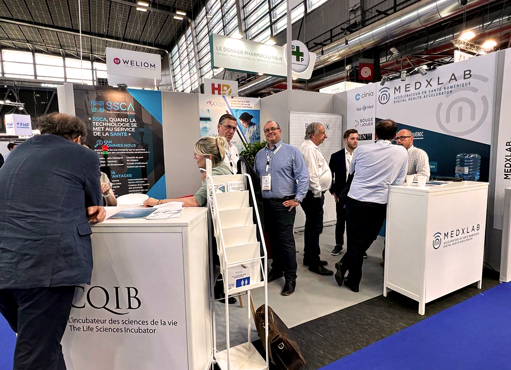 Quebec_FR's tweet photo. Huit entreprises québécoises participent au salon @parisSANTEXPO.
Accompagnées par le Centre québécois d'innovation en biotechnologie (#CQIB), elles présentent leurs innovations en #santé.
Un événement de @laFHF.
En savoir plus ▶️ https://t.co/finOoSzRTZ https://t.co/uPcMD1cB4d