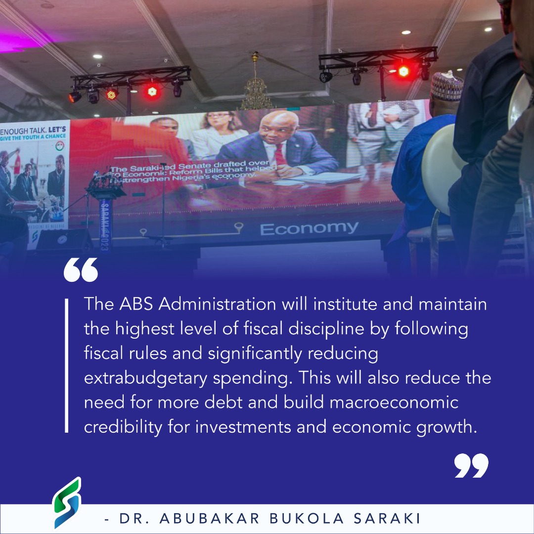 imoto_prosper's tweet image. The Sen.Dr Bukola Saraki administration will work with the National Assembly, use legislative instruments and other regulatory tools to remove constraints to MSME access to finance; this could lead to an average of 1.57m jobs annually.

#FixNigeria
#RealSolution
#ABS2023.