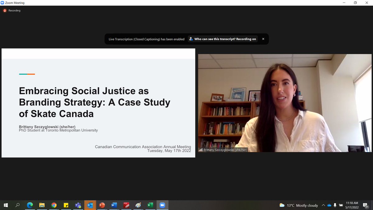 AnneFMacLennan's tweet photo. Good to see Brittany Szczyglowski TMU presenting at the Canadian Communication Association @CCA_ACdC https://t.co/VLAeYZeVLc