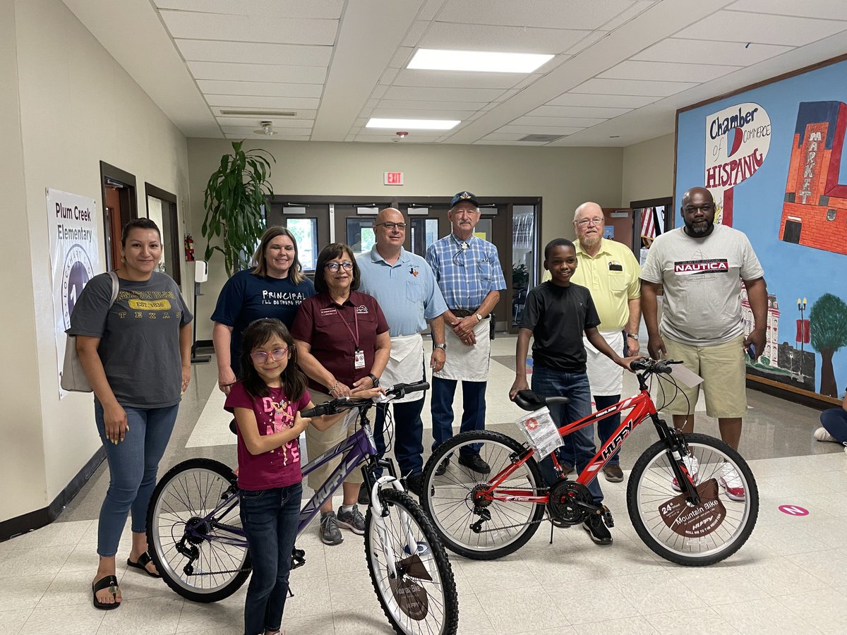 KScottLMS's tweet photo. Thank you Masonic Lodge for your donation of two bikes to @plumcreekelem our students readers were so excited to receive them! #lovemylisd #lockhartreading #lockhartforpeople https://t.co/uUT6pzWP2v