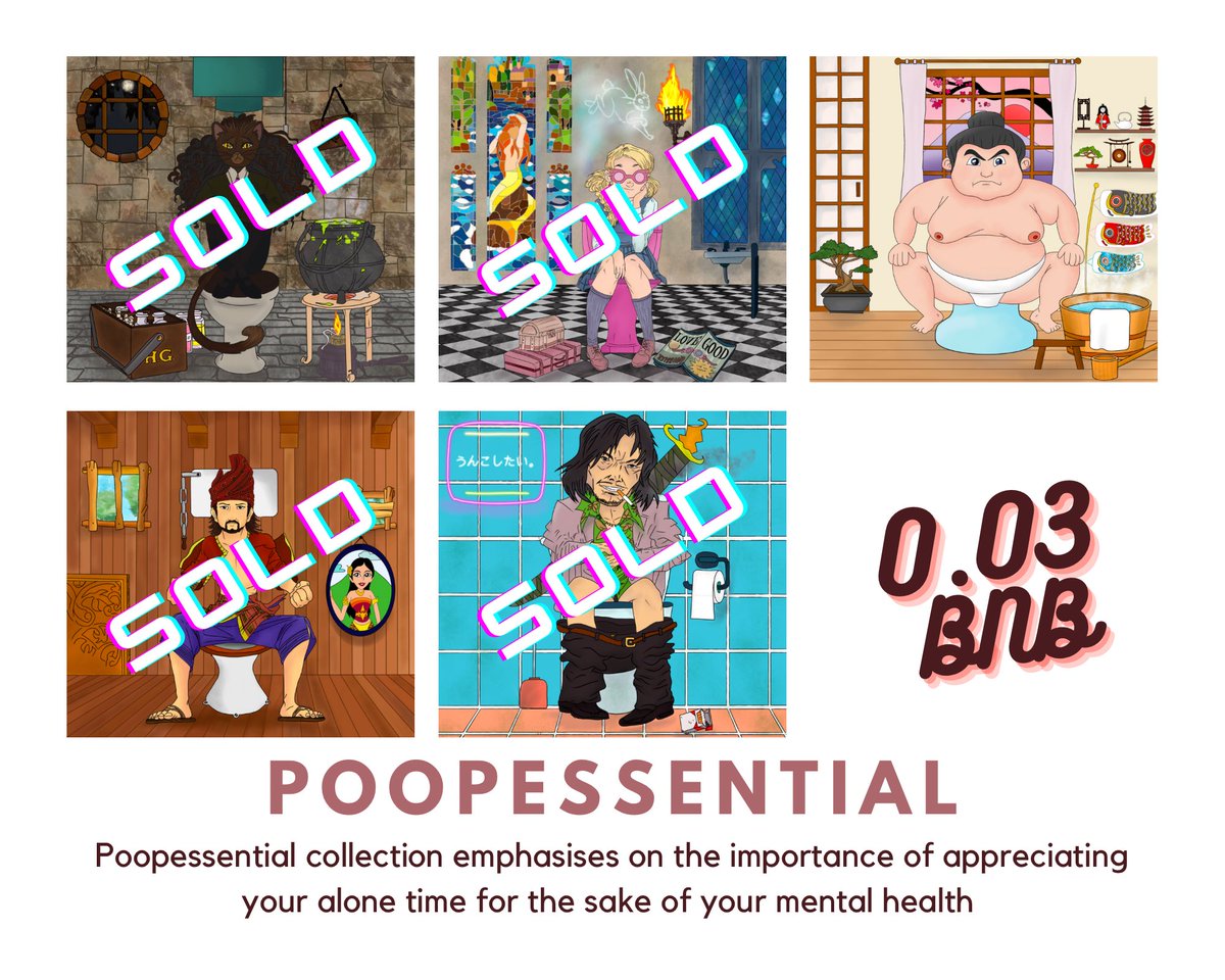 Hello peeps. ✨✨

Only one more left from the Poopessential collection!! 

Get your Osumōsan now! 🥰🥰

app.pentas.io/collection/poo…