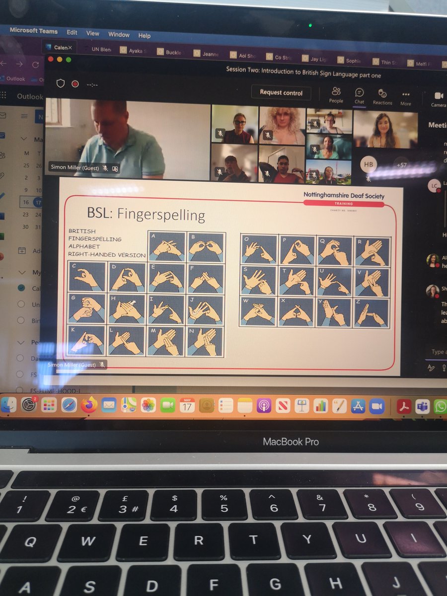 RBrociek's tweet photo. What an incredible experience to be taught sign language by Simon Miller from @nottsDeaf today. Thank you @UoNBiosciences and @NascArabidopsis for this opportunity!

#disabilityawareness #deafawareness https://t.co/ZHkYPwk32O