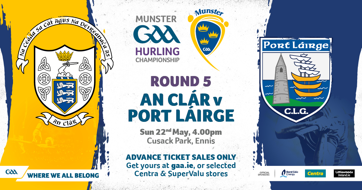 #COMPETITION TIME 

We're giving away a PAIRS of tickets for the Munster Hurling Championship Clare V Waterford game on Sunday!! 

For a chance to #win, 
simply;

1) FOLLOW US
2) RETWEET this post 
3) COMMENT who you think will win!

Best of luck!