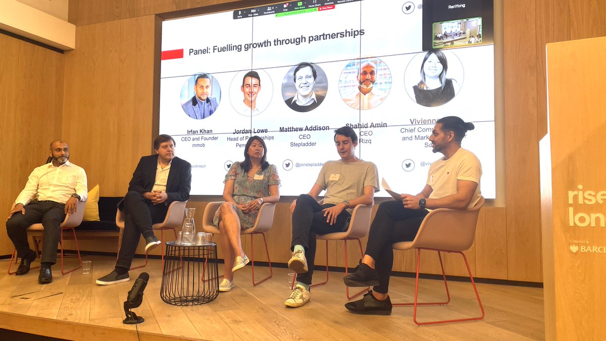 It was great to be joined by so many at <a href="/londonpartners/">London & Partners</a> Fintech Club this morning, hosted by @ThinkRiseGlobal 

Recording out soon for a panel on the challenges of #partnerships and how partnerships help #fintechs scale 

<a href="/mmob_fintech/">mmob</a> <a href="/pensionbee/">PensionBee UK</a> <a href="/SokinGlobal/">Sokin</a> <a href="/joinstepladder/">StepLadder</a>