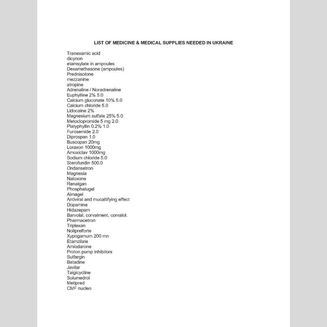 Meds For Ukraine tweet media