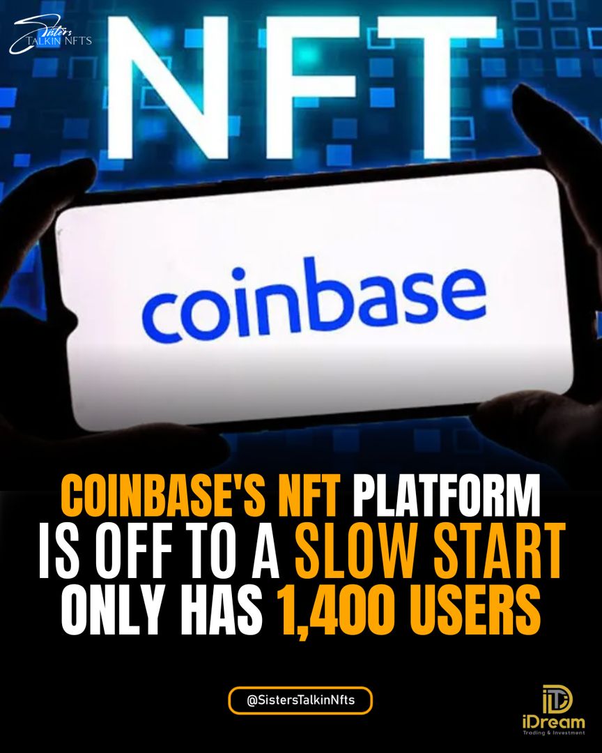 Sisterstalknfts's tweet photo. Coinbase's NFT platform is off to a slow start only has 1400 users.
#coinbase #coinbaseNFT #user #nftartists #artwork #defi #cryptocurrency #nfts #nft #nftart #nftartist #nftcollector #NFTusers #nftcollectibles #artist #bitcoin #nftdrop #blockchain #eth #openseanft #cryptoart https://t.co/w1L1NR4rgT