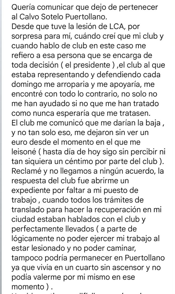 davidor_6's tweet photo. Quería comunicar que dejo de pertenecer al @cspuertollanocf .
@mpf_puertollano @puerto_gol
👇👇 https://t.co/E7Pz3ZS2EJ