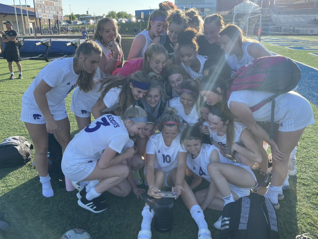 BSHSWSoccer's tweet photo. Last night’s game link: https://t.co/tzUgdeG21a

Sam Davis’ Goal: 18:12

Gracyn Austin’s PK Goal (set up by Caitlyn Lagemann’s great move off the throw in, Grace Banta’s cross &amp; Sam Davis causing a foul): 51:55

Game winner by Cadence Cowick (1:30 left on 1st OT): 2:12:37 https://t.co/Lbr1zSB2xh