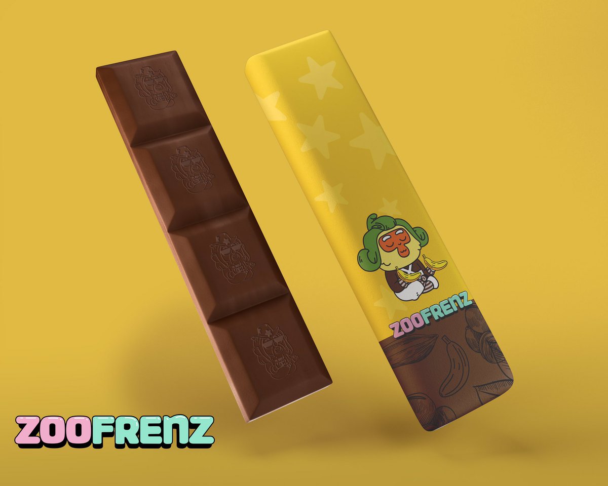 bieer850902's tweet photo. Anyone want a bite of chocolate bar manufactured by @zoofrenzNFT chocolate factory~? Created by @YoungSou5 #NFT #NFTCommunity #FANART #willywonka #zoofrenz https://t.co/yc7OqztkBK
