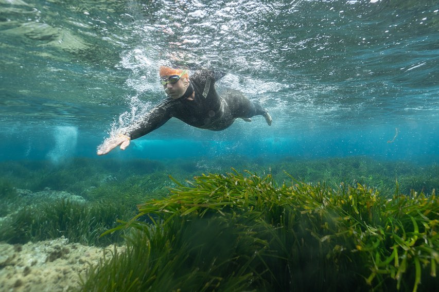 saveposidonia_'s tweet photo. El pasado 7 de mayo se celebró la copa @marnaton en aguas abiertas de #Formentera 🏊♂️ ¡Mirad qué fantásticas fotografías nos dejó la jornada con nuestra querida posidonia! 💚
#saveposidoniaproject #mediterraneo #marnaton #swimandfun https://t.co/vh1MB9Xft3