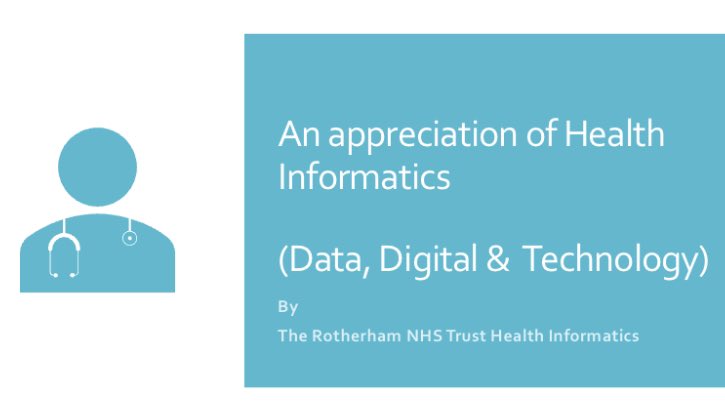 RotherhamNHS_HI's tweet photo. Today we had the opportunity to deliver in person training as part of the @isdyorkshumber focusing on ‘An Appreciation of Health Informatics’. Facilitated by our very own @LisaFox202 &amp; @MumbyLaura. Increase awareness of all things Data, Digital &amp; Tech #DDAT #FedIP #DataSavesLives https://t.co/6JPJCIFHmS