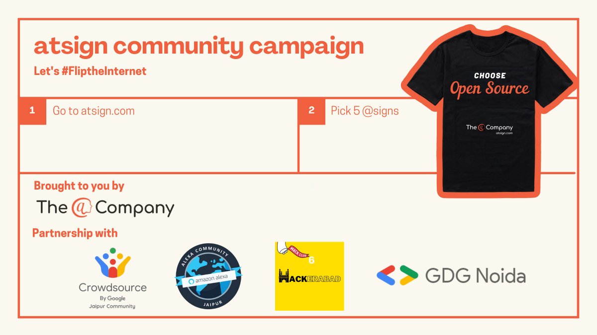 🔴We are is LIVE with our Choose #Opensource giveaway 🤝In partnership with some of our Impactful communities @hackerabad @gdg_noida @AlexaJaipur @CrowdsourceJpr ⬇️Complete steps bellow, RT & Follow us forms.gle/ibMv11dah1YZeq… 👕100 eligible entries will get a free t-shirt