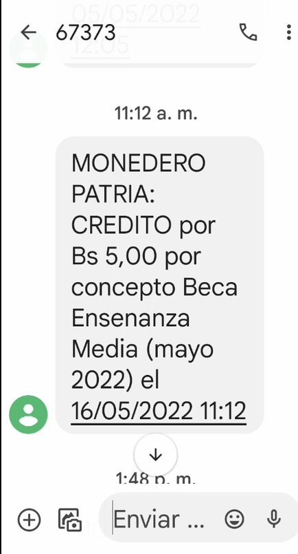 BonosSocial's tweet photo. 🔔 #ATENCIÓN: En el día de ayer #16May se inicio la entrega de la #BecaEnsenanzaMedia mes (mayo 2022) a través del Sistema @CarnetDLaPatria enviado por nuestro Pdte. @NicolasMaduro para los estudiantes de educación media.

@BonosSocial 
#PoesíaLiberadora https://t.co/5jP3B3TeCH