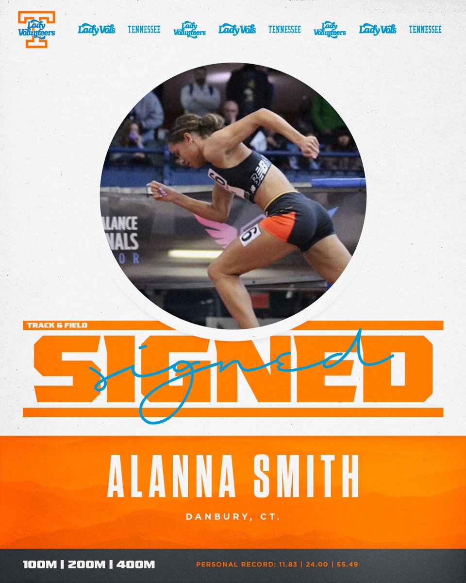 Vol_Track's tweet photo. Help us welcome Alanna Smith to Rocky Top!

• 2021 Connecticut State Champion (100m, 200m, 400m)

#GBO ⏱️ https://t.co/oz82eEkDGO