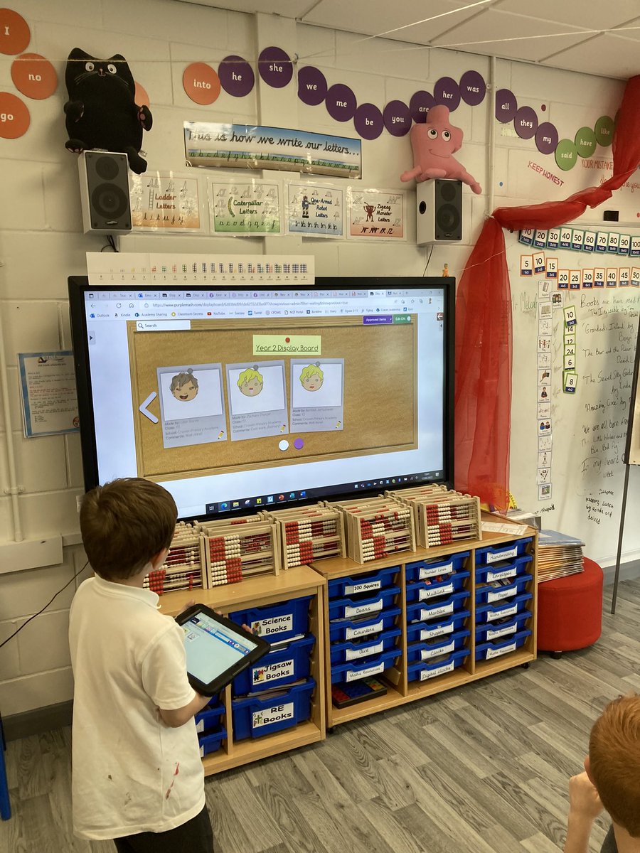 DeltaCravenY2's tweet photo. Today, we had a recap about online safety and learned how to use a safe search function on Purple Mash! We then learned how to share our work in a secure way on the display board. @DeltaCraven https://t.co/wpaYqDQwyF