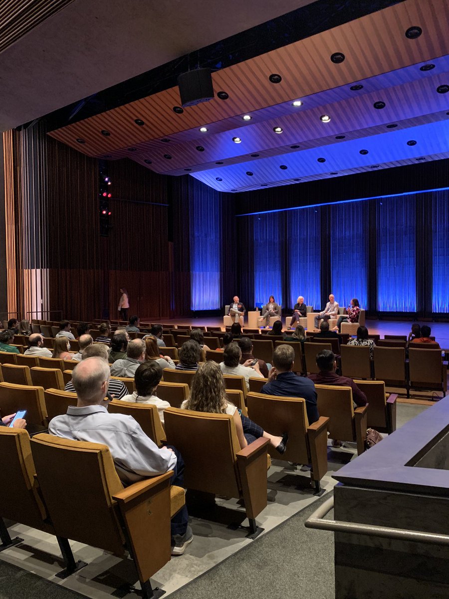 IAVMRegion6's tweet photo. Great start to day two of the #IAVMRegion6 Biennal Conference this morning with a tour of the @FaulknerPAC! Currently listening to a wonderful panel discussion on the impact of arts & culture growth in northwest Arkansas sponsored by @ExpFayetteville onstage 🎨 #BlazeYourTrail https://t.co/f6TV7RdymP