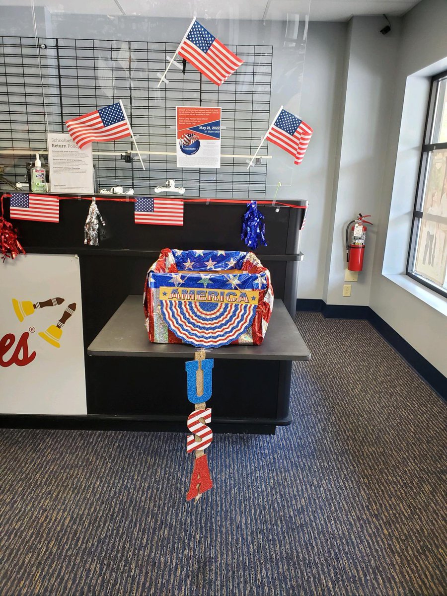Schoolbelles's tweet photo. Donate in any of our stores all this week! #ArmedForces #USA https://t.co/scT1PGQh9M