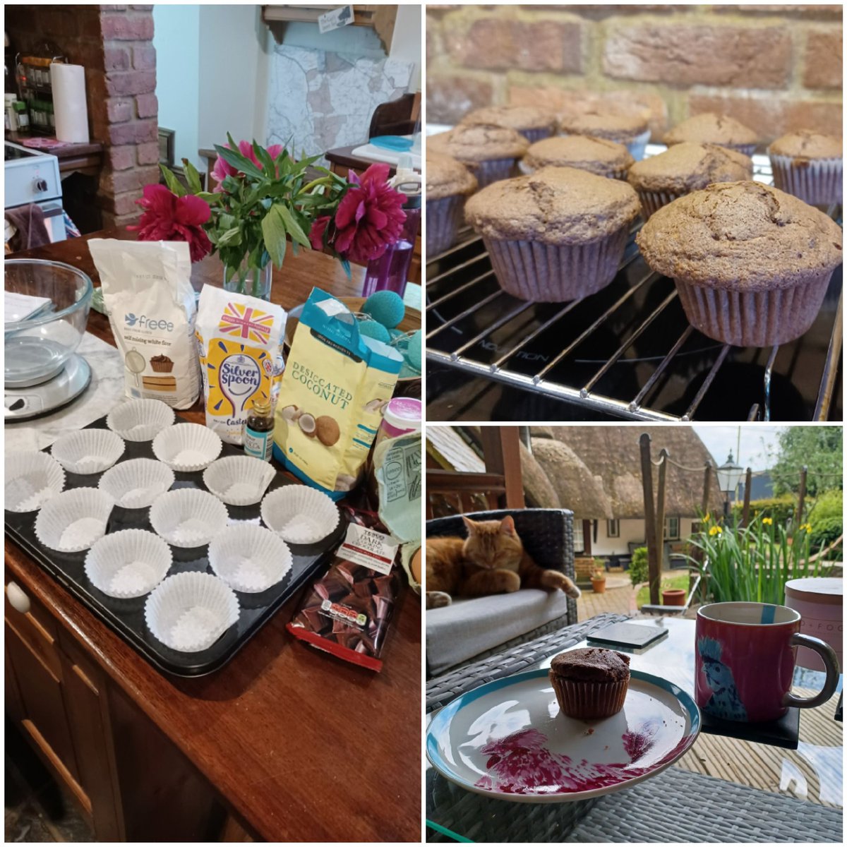 penlekelly's tweet photo. Happy #WorldBakingDay - I've made some chocolate and coconut muffins 😋
#CanCommsCook @AliveWithIdeas @Key2Castle https://t.co/M5ihnzYsGu
