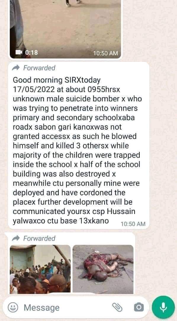 BREAKING!! Nigeria Police Colluding With Terrorists, Deliberately Misrepresenting Kano Suicide Bomb Attack as Gas Explosion ~ Prof Odinkalu