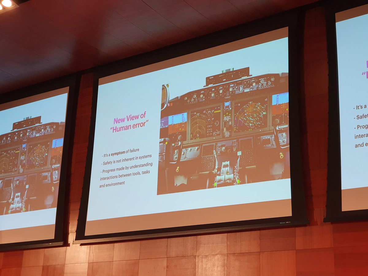 danielbryantuk's tweet photo. Silvia Pina talking about the focus on Whyhappen rather than Whodunnit at #KubeCon 

"Focus on helping people cope with complexity under pressure" https://t.co/DLXoYp8wxU