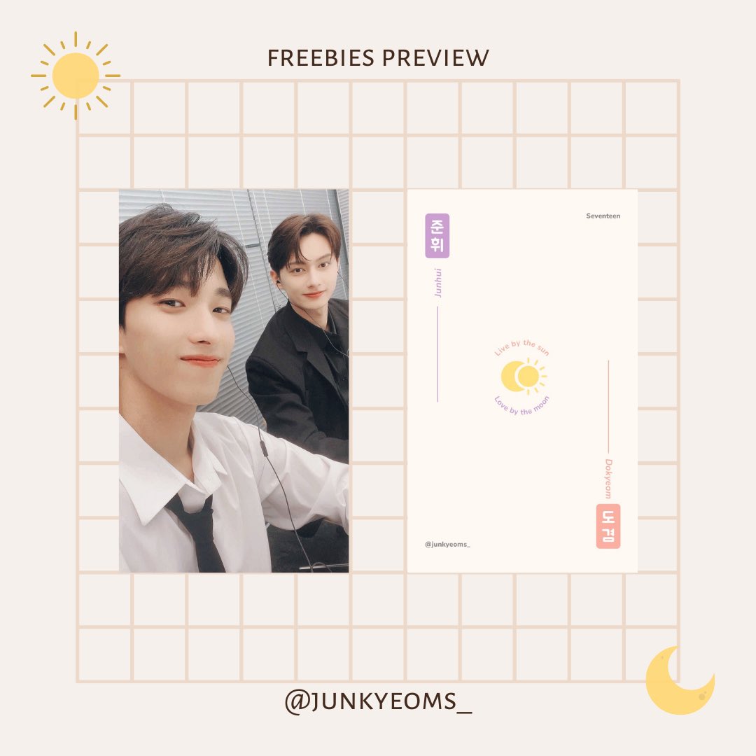 junkyeoms_'s tweet photo. Hi Guys!! I will attend #DearMyDarlingSVT on 28th May!! Below are the preview and I will stay at there until 4pm!! Feel free come to say hi to me and get it from me🥺
Hope you guys like it and see you guys soon🫶🏻🫶🏻 https://t.co/BnxAxW6JGz
