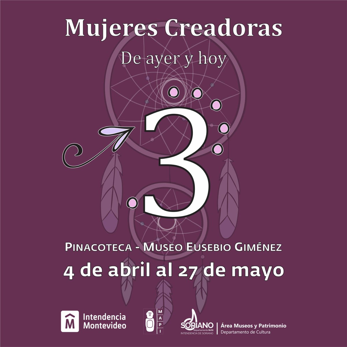 ArtPeixe's tweet photo. Muestra de obras creadas por mujeres, en la pinacoteca - museo Eusebio Giménez, Mercedes, Soriano. Dos de mis obras están presentes. Una es arte textil y la otra técnica mixta (acrílico, fieltro, papel, tela). https://t.co/Fm3DPifS9d