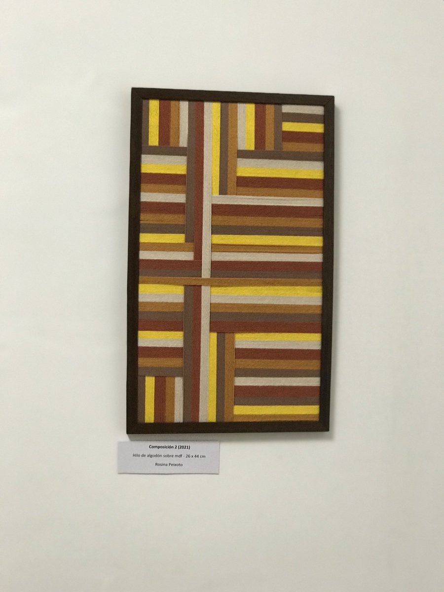 ArtPeixe's tweet photo. Muestra de obras creadas por mujeres, en la pinacoteca - museo Eusebio Giménez, Mercedes, Soriano. Dos de mis obras están presentes. Una es arte textil y la otra técnica mixta (acrílico, fieltro, papel, tela). https://t.co/Fm3DPifS9d