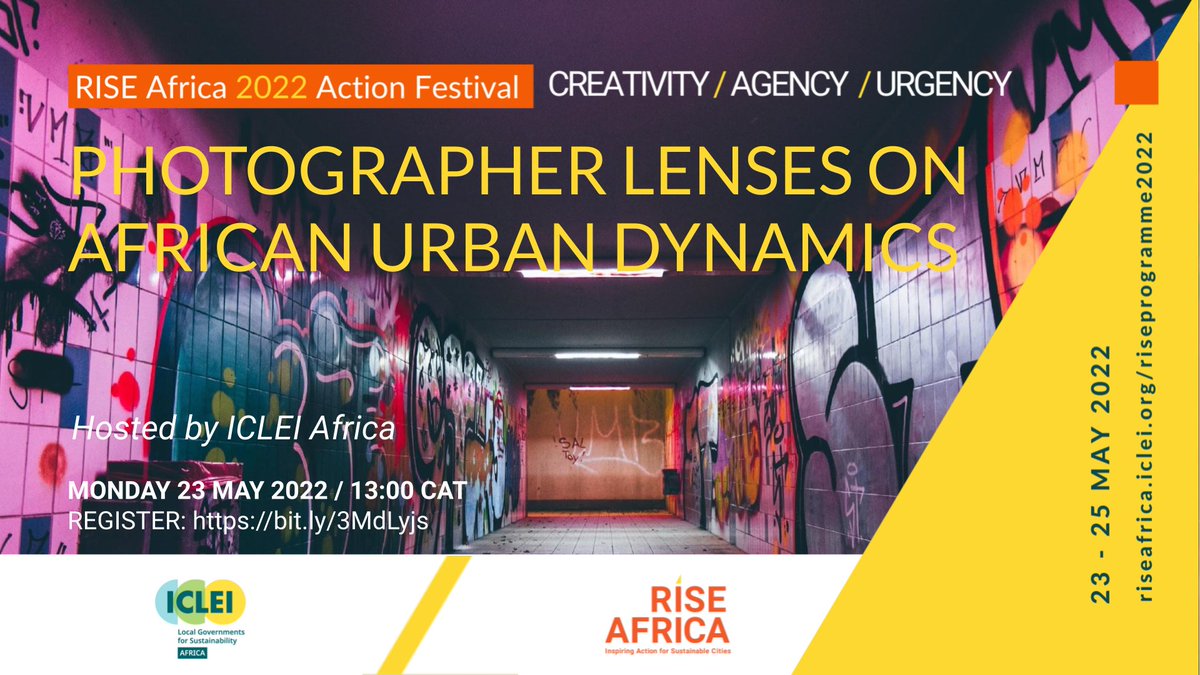 Join us next week, using photographs to guide participants in share their experiences and perceptions to unpack the impact these urban narratives can have on urban development, policies and practices. #RISEAfrica2022 
Register here: us06web.zoom.us/meeting/regist…