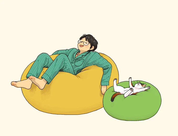 ダメになる人間と猫 